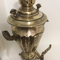 سماور قدیمی زیبا|کلکسیون اشیاء عتیقه|گلپایگان, |دیوار