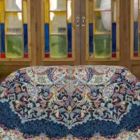 لحاف کرسی دست دوز خوشحال 3 در 3 سفارشی کامل|رختخواب، بالش، پتو|تهران, شهید رجایی|دیوار