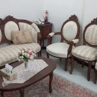 مبلمان استیل ۹ نفره|مبلمان خانگی و میز عسلی|تهران, سازمان برنامه جنوبی|دیوار