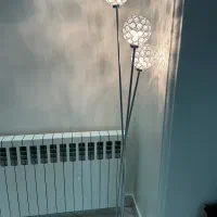 آباژور استیل کریستال دار به همراه لوستر سقفی ست|چراغ خواب و آباژور|تهران, بلوار کشاورز|دیوار