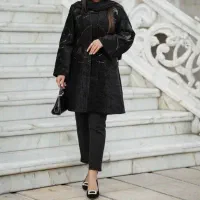 مانتو مخمل پولک دوزی شده