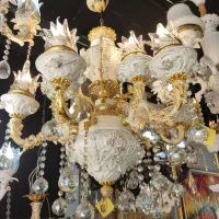 لوستر سرامیکی|لوستر و چراغ آویز|کرمان, |دیوار