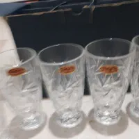 ۶ عدد لیوان بوهمیا چک اصل نو با گارتون