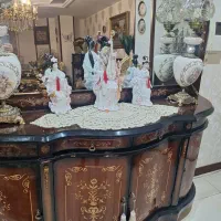 کنسول معرق سالم بدون شکستگی وخط وخش همراه باشیشه