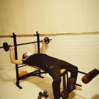 دستگاه بدنسازی خانگی تاشو میز مدرج هالتر دمبل وزنه|تجهیزات ورزشی|مشهد, خین عرب|دیوار