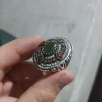 انگشتر نقره جواهراتی