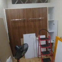 تخت خواب و کمد دیواری