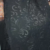 پارچه چادر مشکی  طرح دار دوعدد