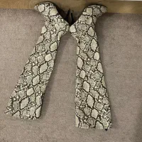 چکمه بلند پوست ماری خارجی