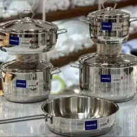 قابلمه ۹پارچه استیل کف چدن کرکماز ترکیه/اقساط