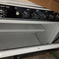 اجاق گاز و استند۵طبقه وسبدسیب و پیاز|ظروف نگهدارنده، پلاستیکی، یک‌بارمصرف|بافت, |دیوار