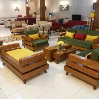 مبل آلو مبله دو طرف دسته لمون