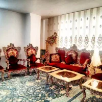 مبلمان ۹ نفره استیل در حدنو سلطنتی با میز عسلی|مبلمان خانگی و میز عسلی|قم, هنرستان|دیوار