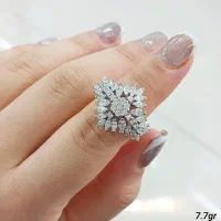 انگشتر برلیان کاری نقره ،هدیه روز زن|جواهرات|همدان, |دیوار