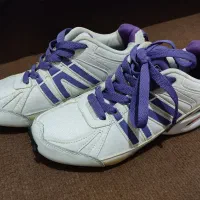 کتونی کتانی سفید بنفش تخفیف داره