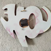 ساعت دیواری طرح love|ساعت دیواری و تزئینی|شاهین‌شهر, شهرک منازل چوبی|دیوار