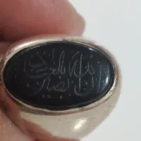 انگشتر قدیمی. نگین مشکی خطی|جواهرات|ماهدشت, |دیوار