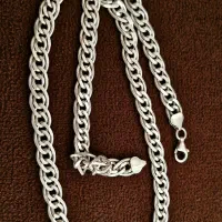 زنجیر نقره ایتالیایی کارتیه گردنبند انگشتر