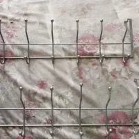 یک جفت جا لباسی دیواری روی هم 24 شاخ فلزی