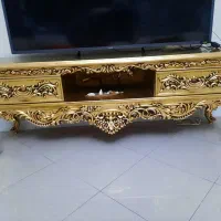 میز تلویزیون منبت ورق طلا