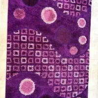 فرش شگی بنفش ۴متری