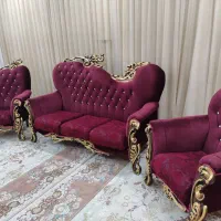 مبلمان راحتی هفت نفره چوب