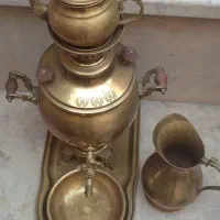 سماور زغالی برنج قدیمی|کلکسیون اشیاء عتیقه|تهران, افسریه شمالی|دیوار