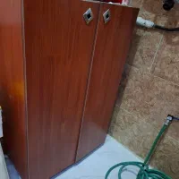 کمد دوتیکه ام دی اف قهوه ایی قرمز