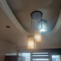 لوستر چوبی|لوستر و چراغ آویز|تهران, باغ فیض|دیوار