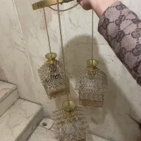لوستر سه تایی با لامپ کم مصزف