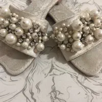 کیف مجلسی کاملا نو صندل مروارید و نگین|کیف، کفش، کمربند|کرج, عظیمیه|دیوار