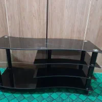 زیر تلویزیونی شیشه ای