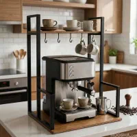 استند چوبی کافی بار طرح مدرن