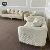 مبل و مبلمان راحتی هفت نفره با ۲ سال گارانتی|مبلمان خانگی و میز عسلی|قروه, |دیوار