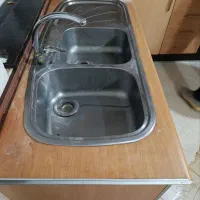 سینک ظرفشویی البرز دو لگنه در حد نو مفت