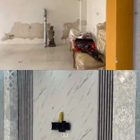 نقاشی کناف/نقاشی ساختمان/میکروسمنت/عایق حلب و نما|خدمات پیشه و مهارت|فومن, |دیوار