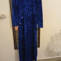 لباس مجلسی زنانه نونونو و مانتو بلند رنگ زرد نونو