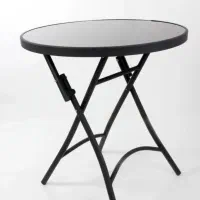 میز ۴ نفره نهار خوری صفحه شیشه تاشو