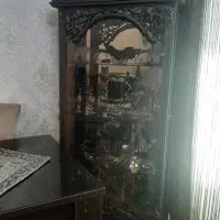بوفه چوبی کنده کاری