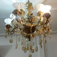 ۲ جفت لوستر برنزی