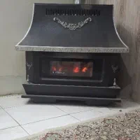 بخاری مدل شومینه مشکی رنگ