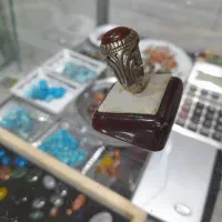 انگشتر عقیق سرخ|جواهرات|قزوین, |دیوار