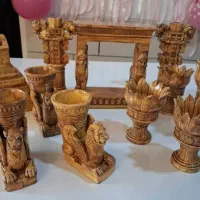 هفت سین، ظروف پذیرایی، دکوری و شمع