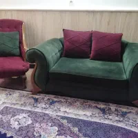 ست مبل  7 نفره و میز ناهار خوری 6 نفره تمام چوب|میز و صندلی غذاخوری|مشهد, آبکوه|دیوار