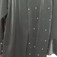 مانتو مشکی جنس کرپ درجه یک مناسب سایز۳۶تا۴۰