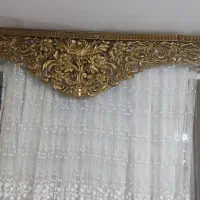پرده حریر گلدار|پرده، رانر، رومیزی|آزادشهر, |دیوار
