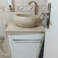 روشویی کابینتی صفحه سنگ به همراه شیر|لوازم سرویس بهداشتی|تهران, شهید رجایی|دیوار