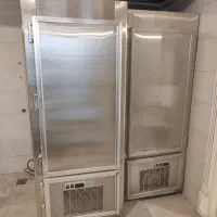 یخچال کبابی و فریزر ایستاده استیل ۹۰سانت مطبخ آرا