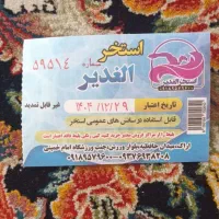 ۹ عدد بلیط استخر  الغدیر