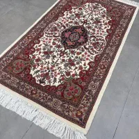 فرش دستباف (بساک) ۲ متری بیجار ۵۰ رج گل ابریشم|فرش|مشکیندشت, |دیوار